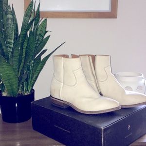 White Frye Ankle boot